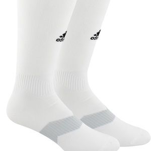 ADIDAS UNISEX WHITE SOCCER SOCKS